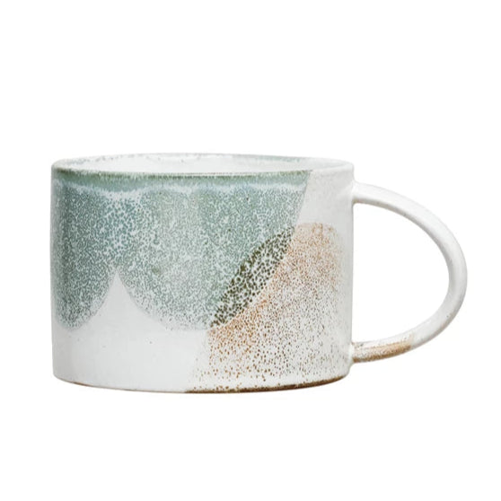 Earthy Dipped Stoneware Mug