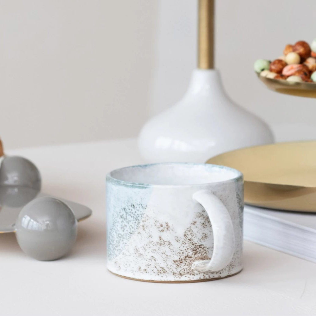 Earthy Dipped Stoneware Mug