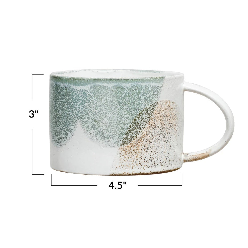 Earthy Dipped Stoneware Mug