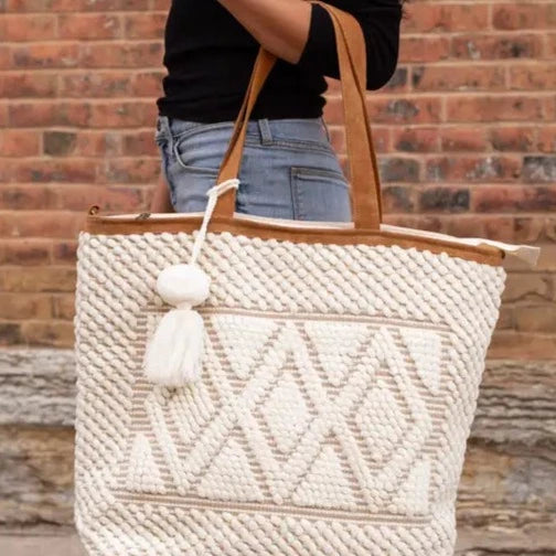 Tufted Tote in Whipped Cream