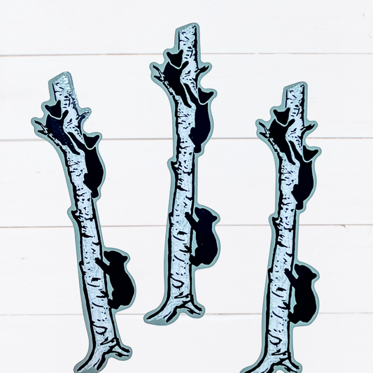 Black Bear Cubs Sticker