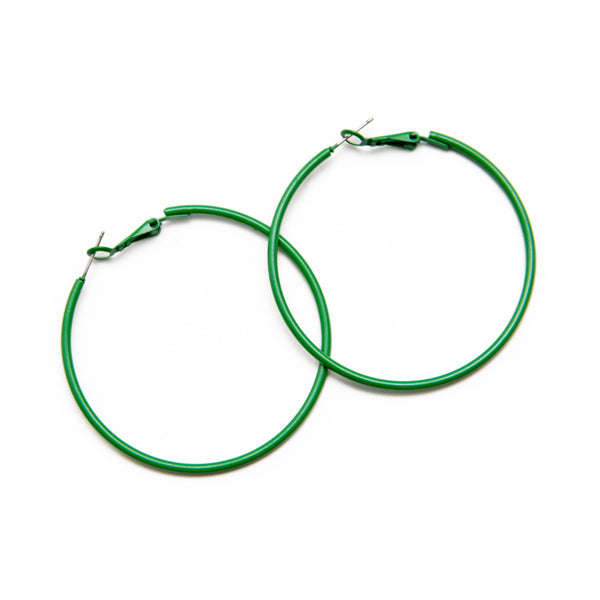 Green Vintage Hoops
