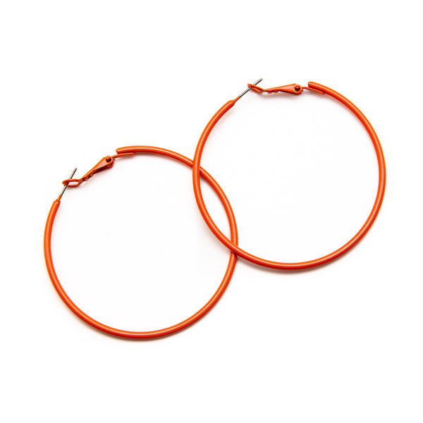 Orange Vintage Hoops