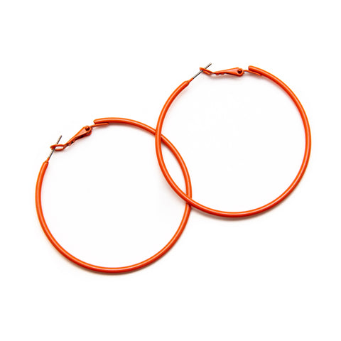 Orange Vintage Hoops