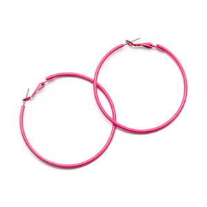 Pink Vintage Hoops