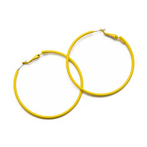 Yellow Vintage Hoops