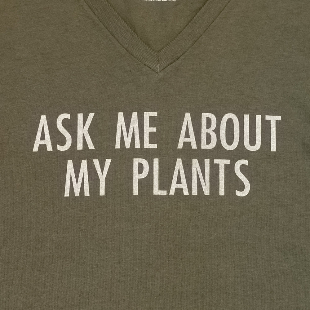Ask Plants Women's V-Neck Tee