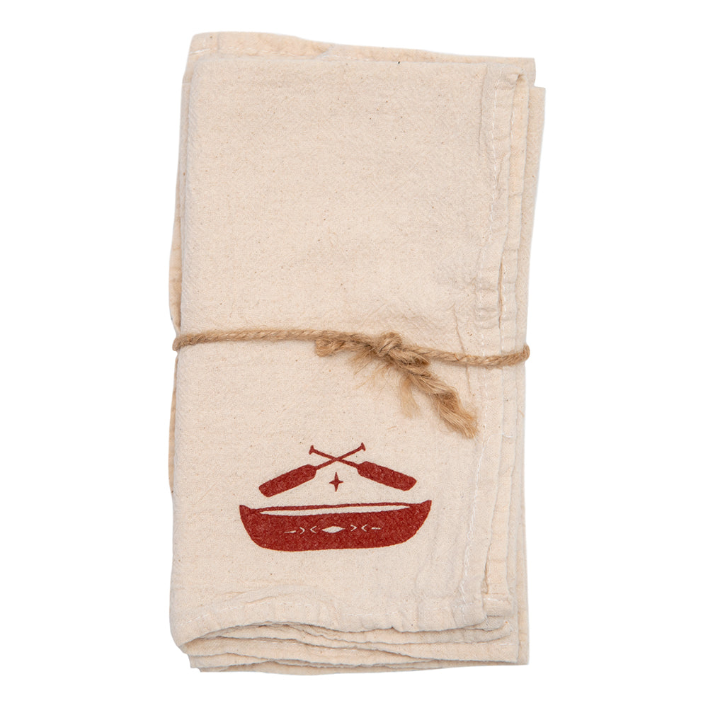 Canoe Cloth Napkins - set of 4