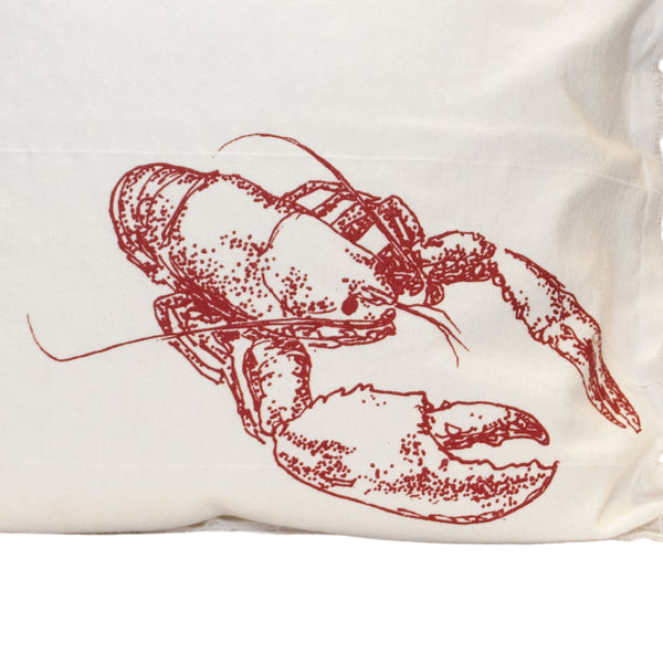 Lobster Canvas Pillow - Red