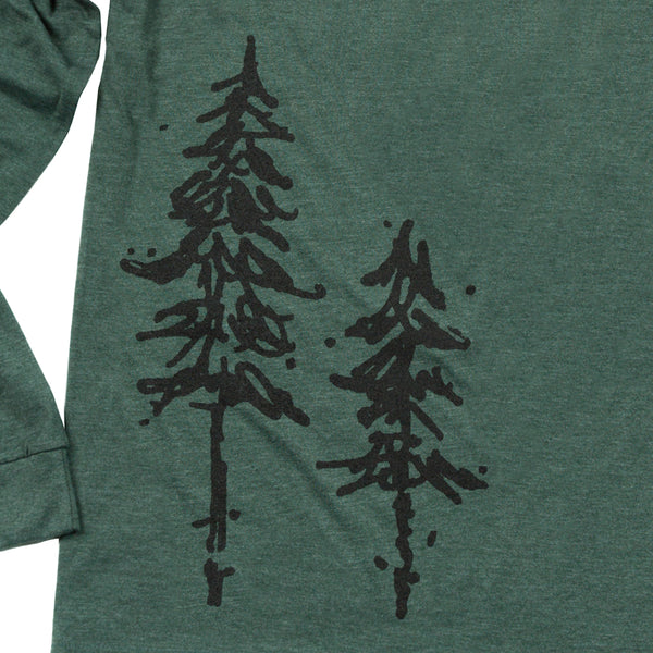 Pine Trees Long Sleeve Tee