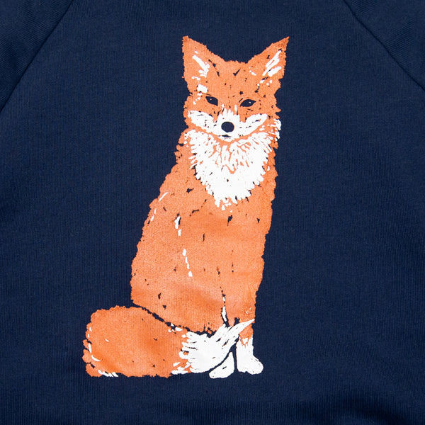 Red Fox Crop Sweatshirt