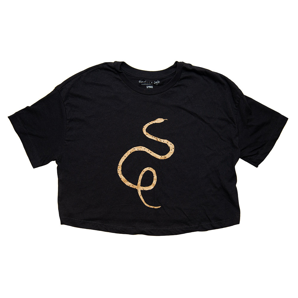 Snake Boxy Crop Tee