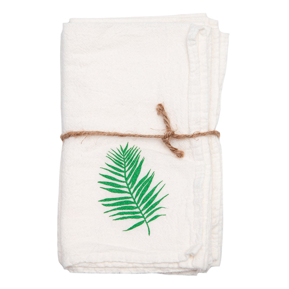 Tropical Leaves Cloth Napkins - set of 4