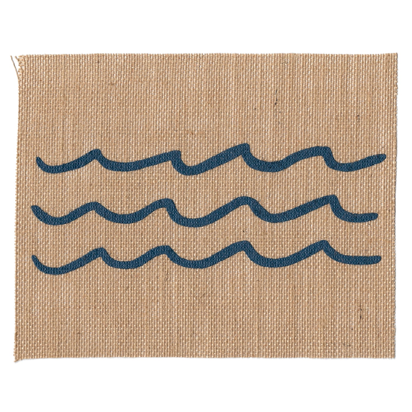 Waves 8x10 Burlap Art Print