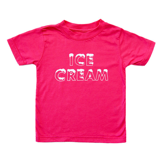 Ice Cream Toddler Tee - Pink