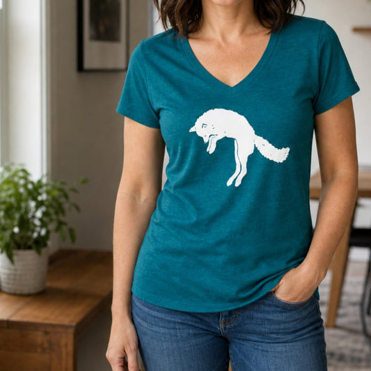 Arctic Fox V-Neck Tee