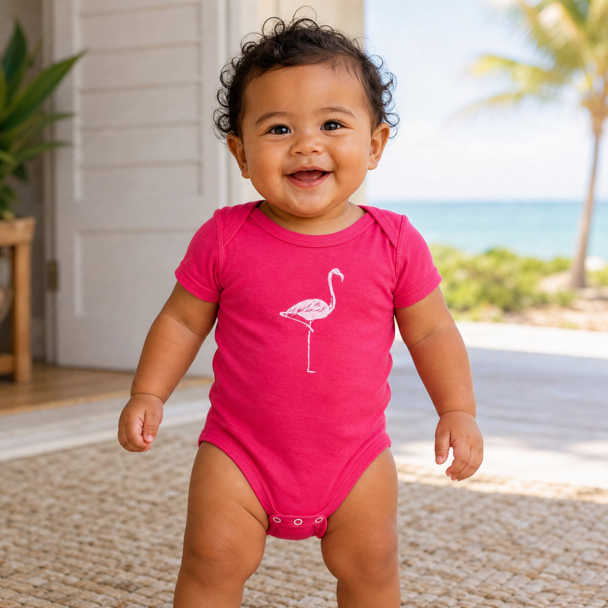 Flamingo Onesie - Pink