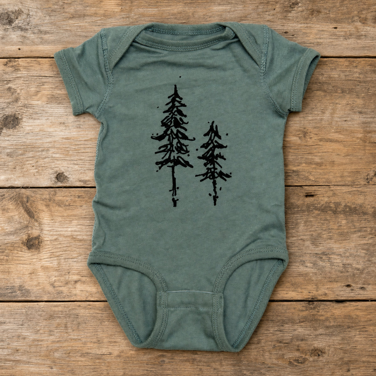 Pine Trees Onesie