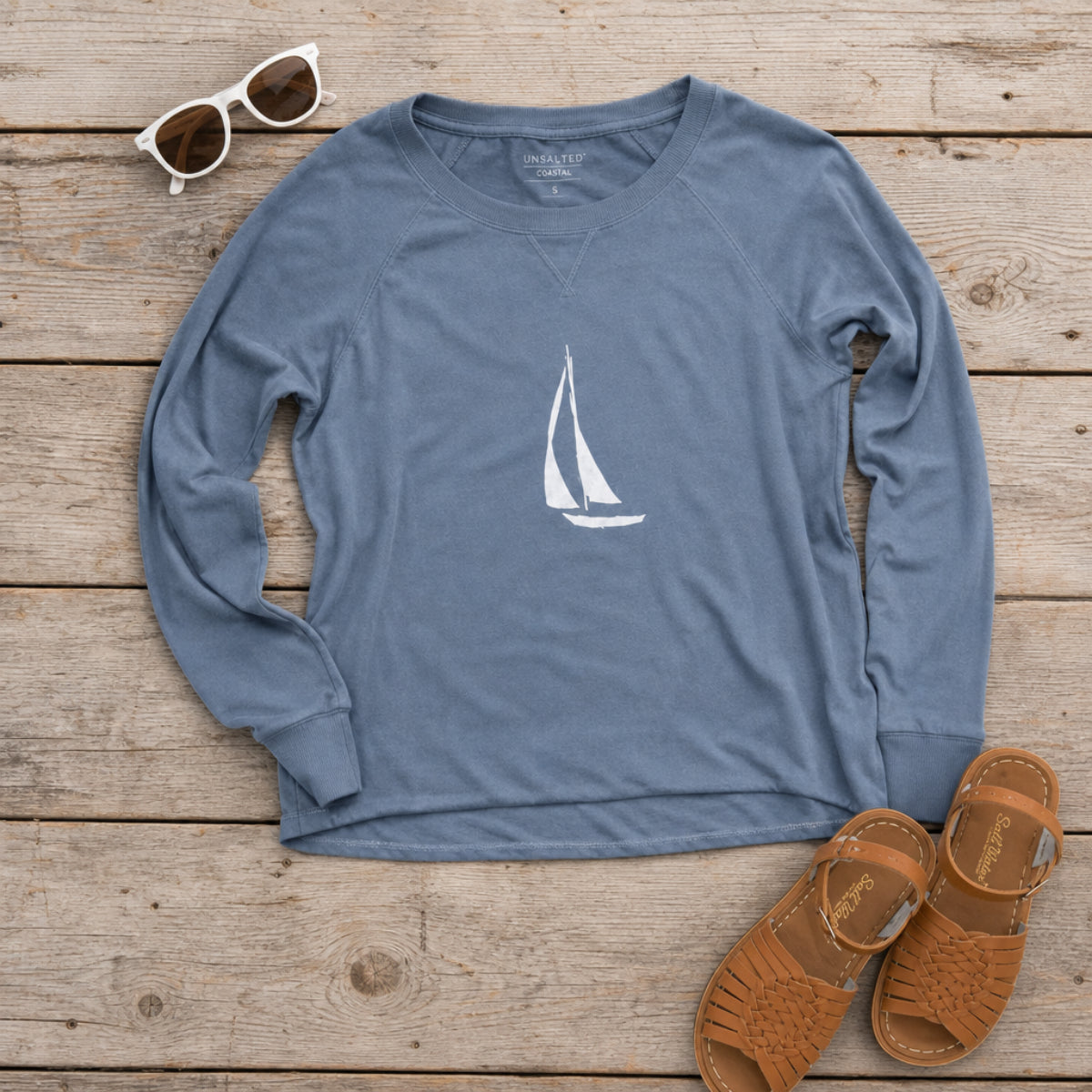 Sailboat Slouchy Pullover