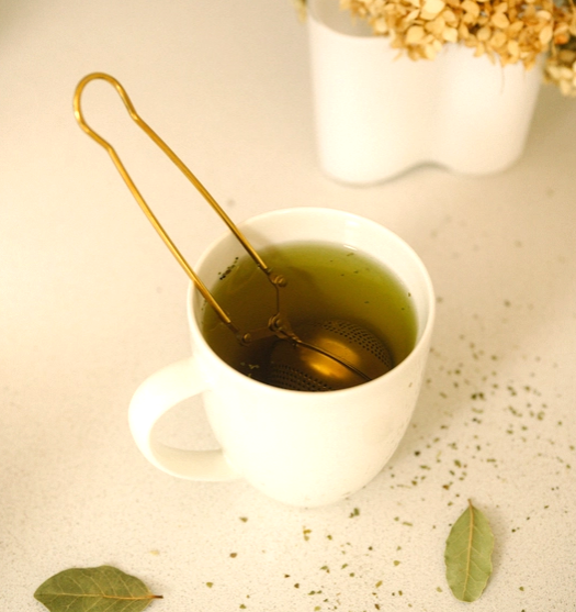 Golden Tea Strainer & Infuser