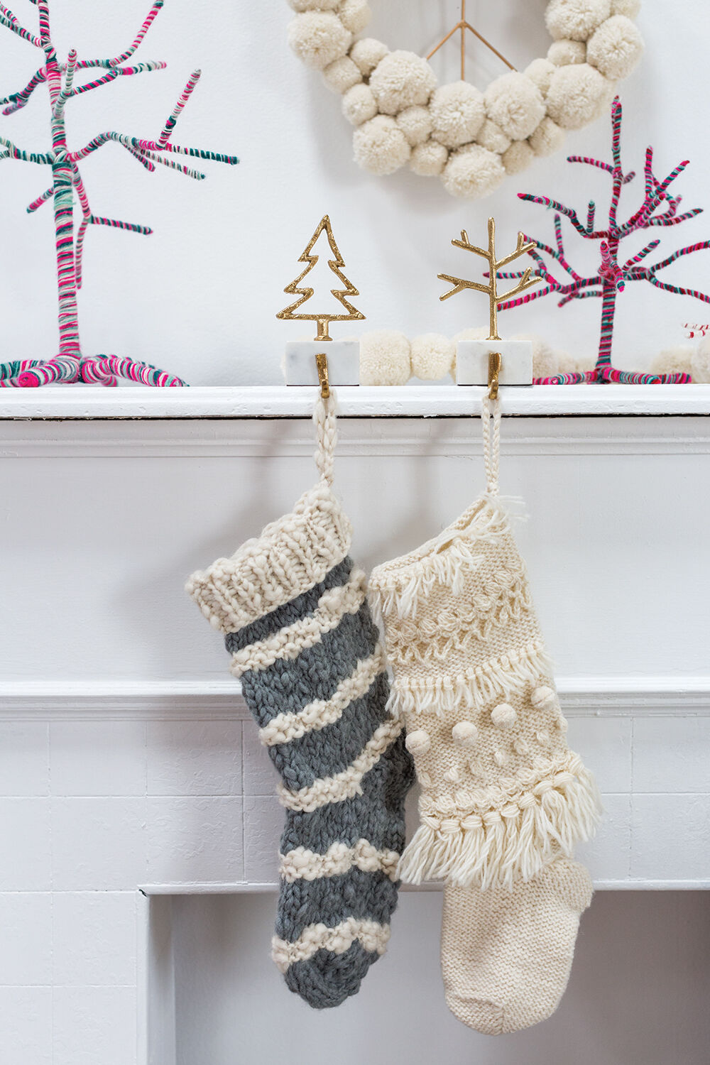 Hand Knit Stocking