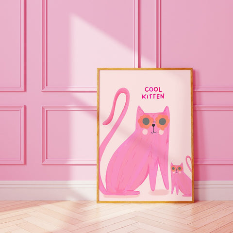 Cool Kitten Art Print