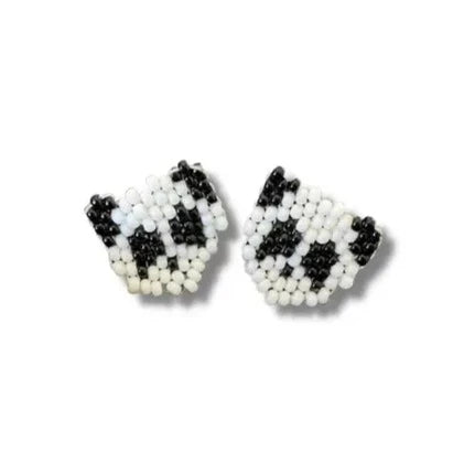 Panda Seed Bead Earrings