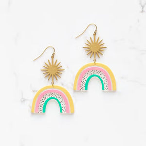 Rainbow Starburst Earrings
