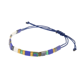 Miyuki Bead Bracelet in Sea Blue