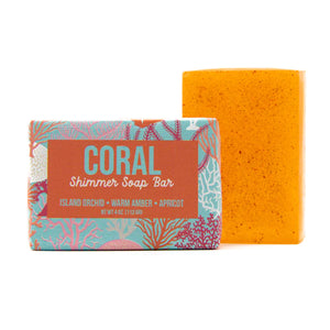 CORAL Shimmer Soap Bar