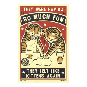 11x17 Cat Print - Kittens Again