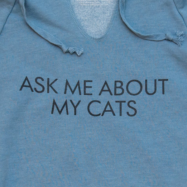 Ask About My Cats Beach Hoodie
