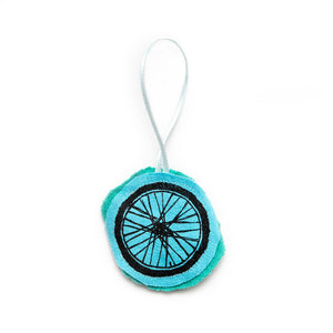 Bike Tire Plushie Ornament