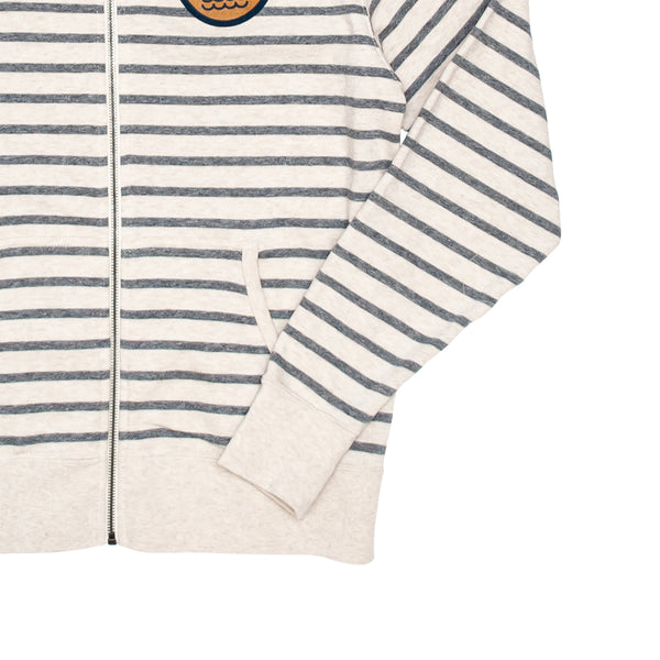 C+S Patch Striped Zip Hoodie