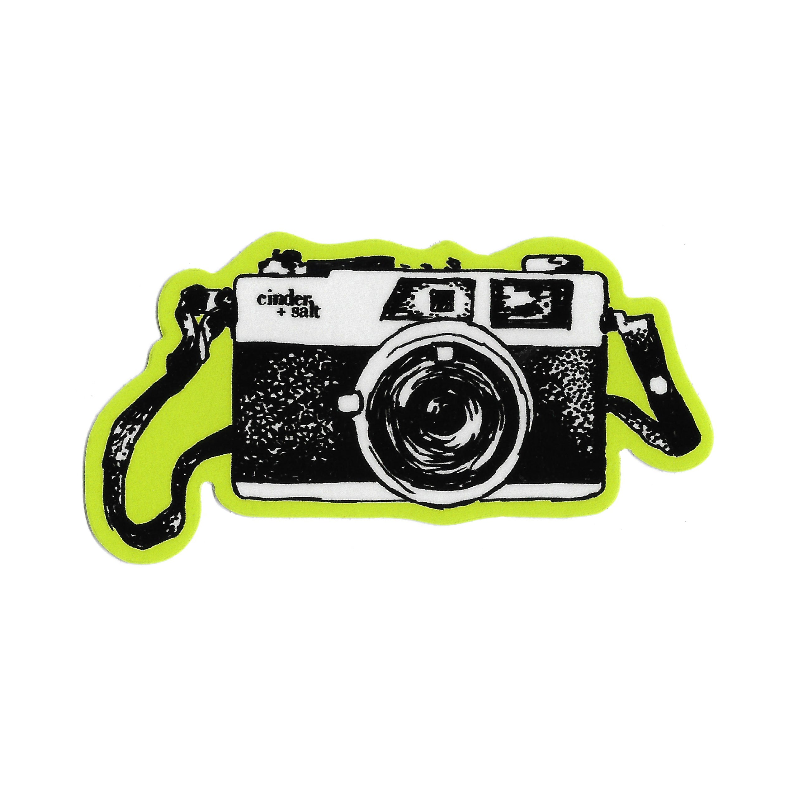 Camera Sticker – cinder + salt