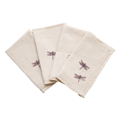 Dragonfly Cloth Napkins - set of 4
