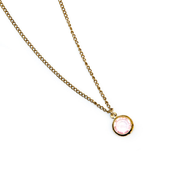 Droplet Necklace - Rose Pink
