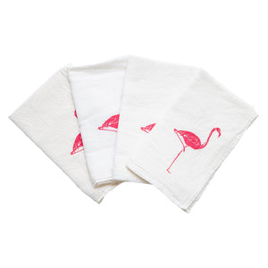 Flamingo Cloth Napkins - set of 4