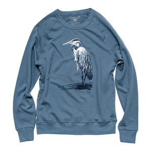 Great Blue Heron French Terry Sweatshirt