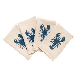 Lobster Cloth Napkins - Set of 4