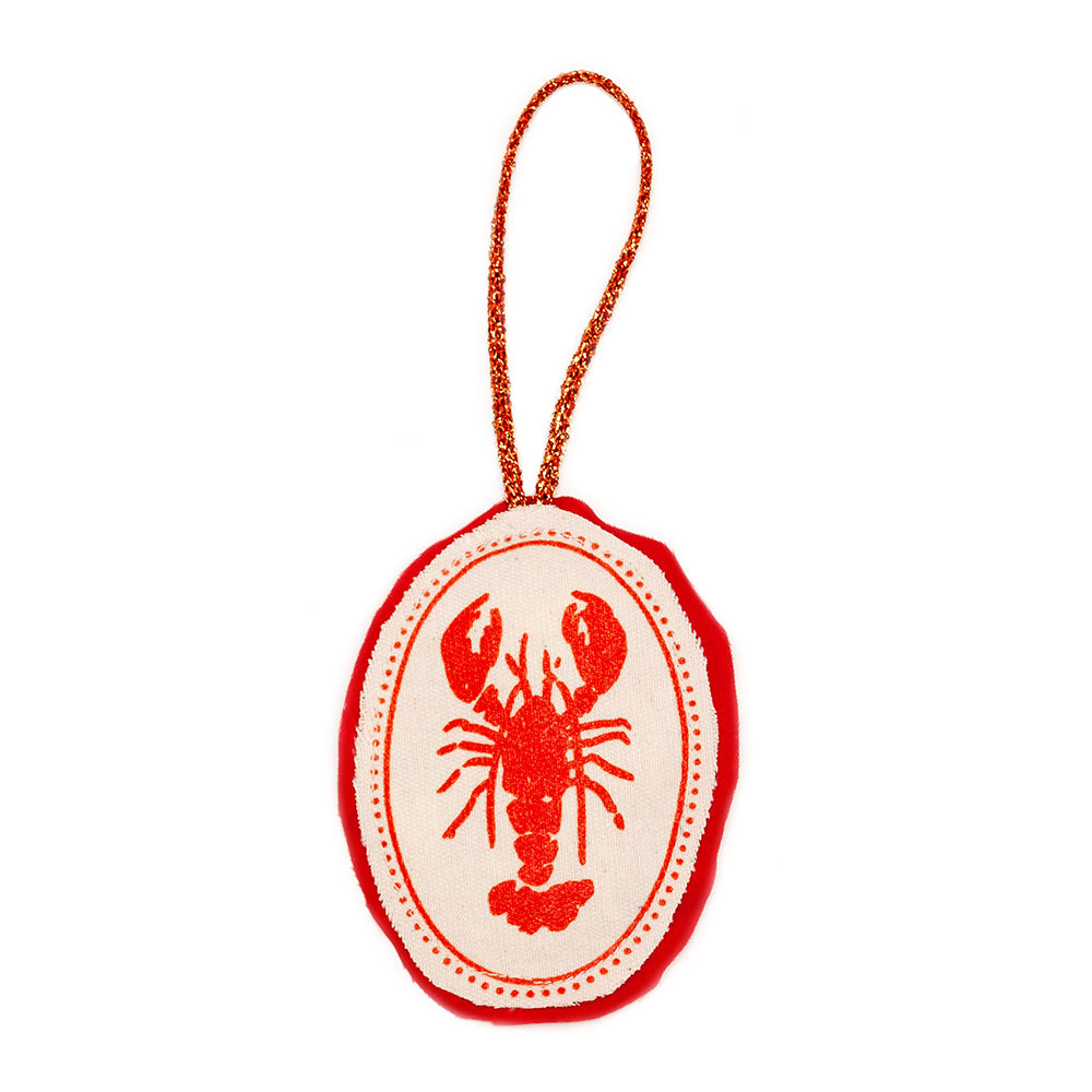 Lobster Plushie Ornament