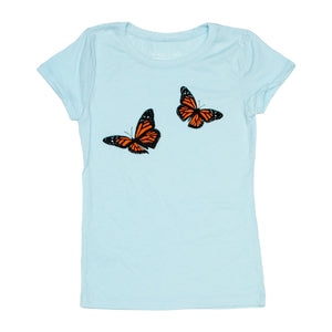 Monarch Butterfly Girls Princess-Cut Tee