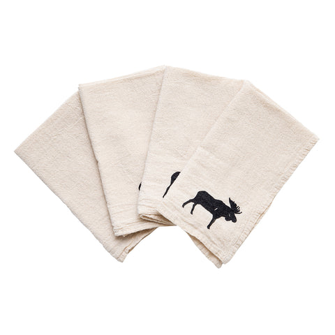 Moose Cloth Napkins - set of 4