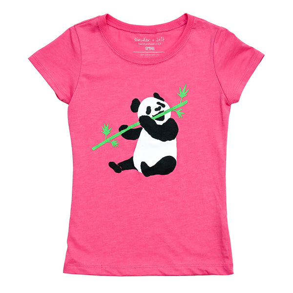 Panda Girls Princess-Cut Tee
