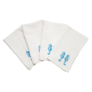 Seahorse Cloth Napkins - Set of 4