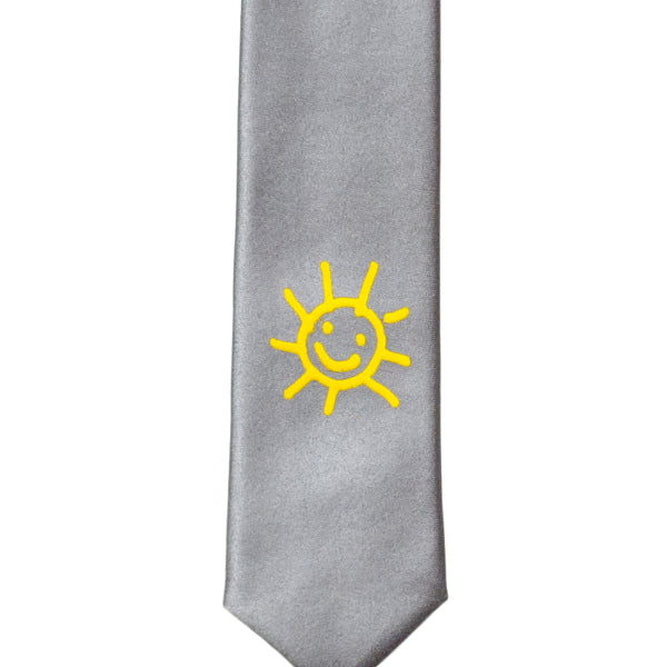 The Sun Skinny Tie - Grey