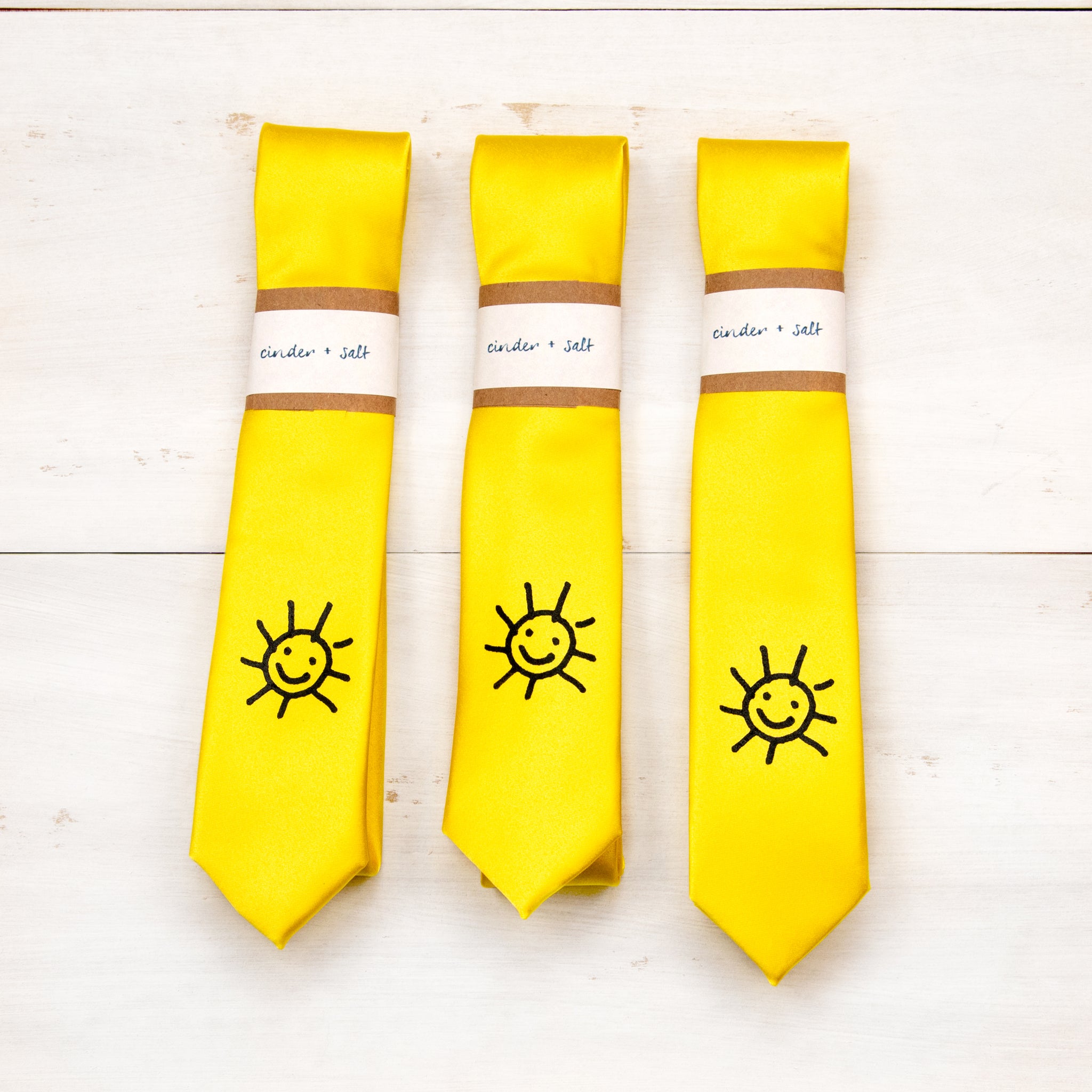 The Sun Skinny Tie - Lemon