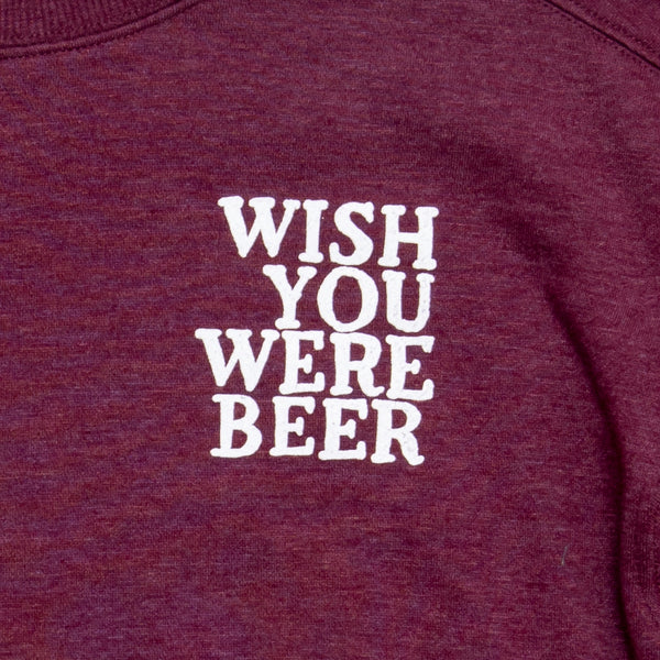 Wish You Were Beer Crop Sweatshirt