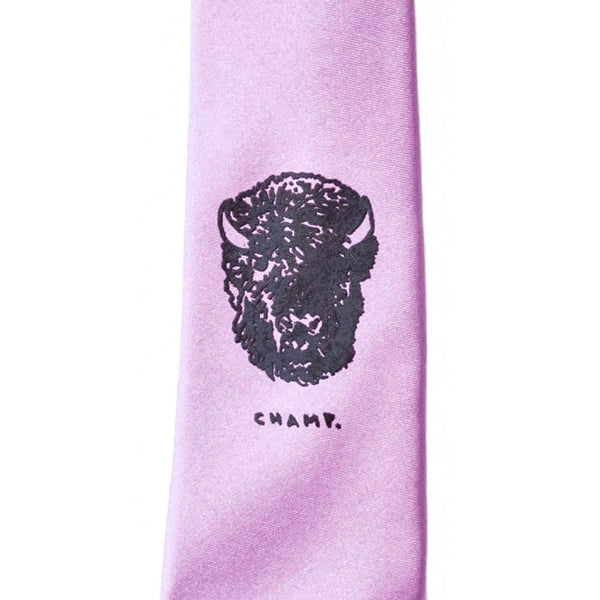 Bison 'Champ' Skinny Tie - Lavender