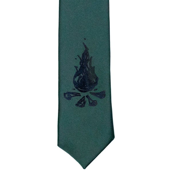Campfire Skinny Tie - Hunter Green